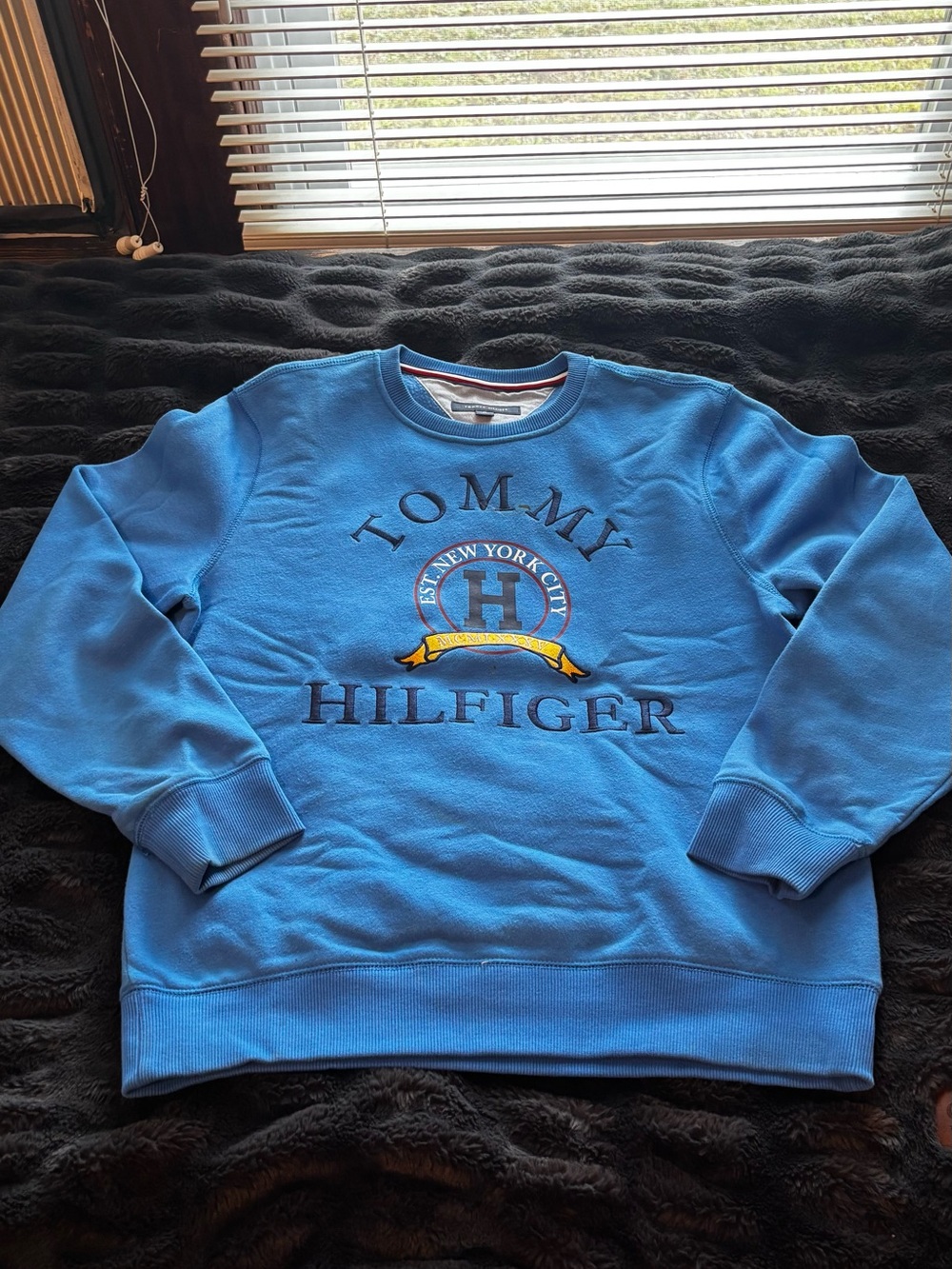 Tommy Hilfiger Light Blue Logo Crewneck Sweatshirt
